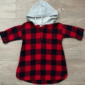 Tucker + Tate Girls Plaid Shirtdress Size 5